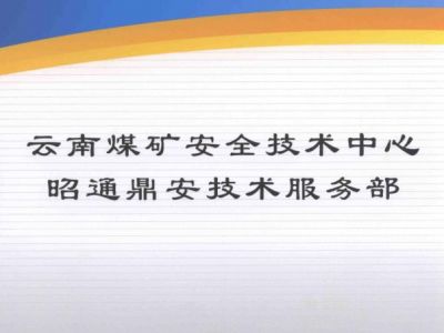 云南煤礦安全技術(shù)中心昭通鼎安技術(shù)服務(wù)部